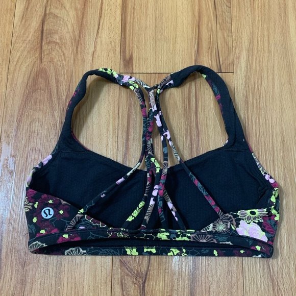 Lululemon Free To Be Zen Bra Fluorolace Multi - Picture 5 of 9